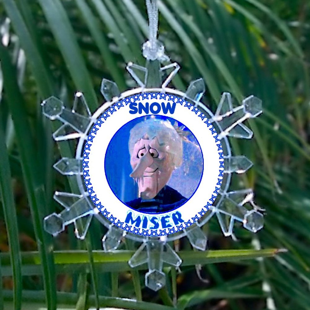 Snow Miser TYWASC tv special Snowflake Lit Holiday Christmas Tree Ornament